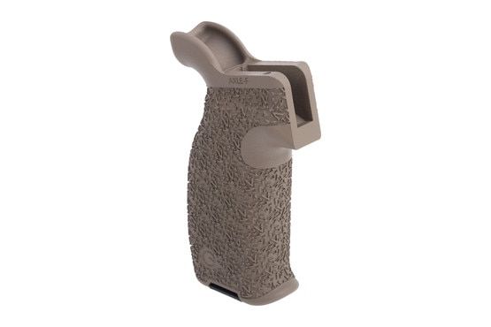 Emissary Development Full Size AR-15 Axle Grip in FDE is made of polymer